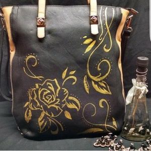 Hand painted handbag